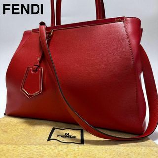 a63【美品】フェンディ　レザー　トゥージュール　チャーム　2way ショルダー