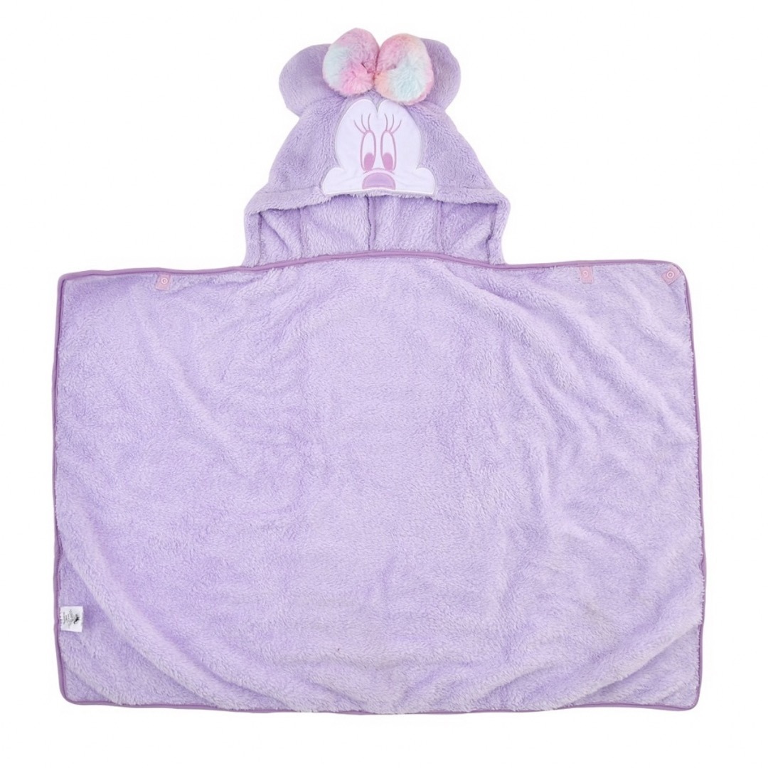 Disney - <新品>ミニー パープル フード付きブランケット Disney - <新品>ミニー パープル フード付きブランケット