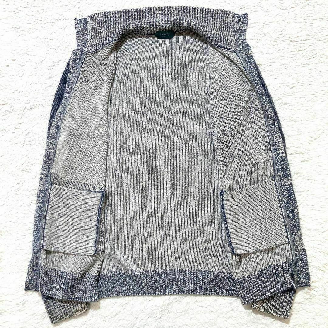ZANONE - 【美品】ZANONE カーディガン ハイネック ミックス ZANONE - 【美品】ZANONE カーディガン ハイネック ミックス