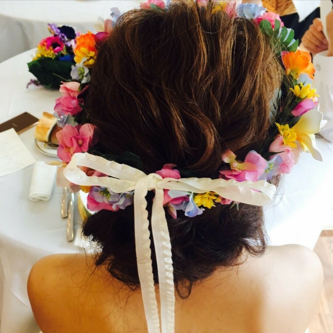 ウェディングブーケ&ブートニア 花冠 やわらかく ウェディングブーケ&ブートニア 花冠 やわらかく