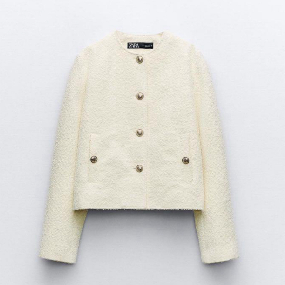 ZARA - 【新品タグ付き/文夫名品】ZARA ショートテクスチャー ZARA - 【新品タグ付き/文夫名品】ZARA ショートテクスチャー