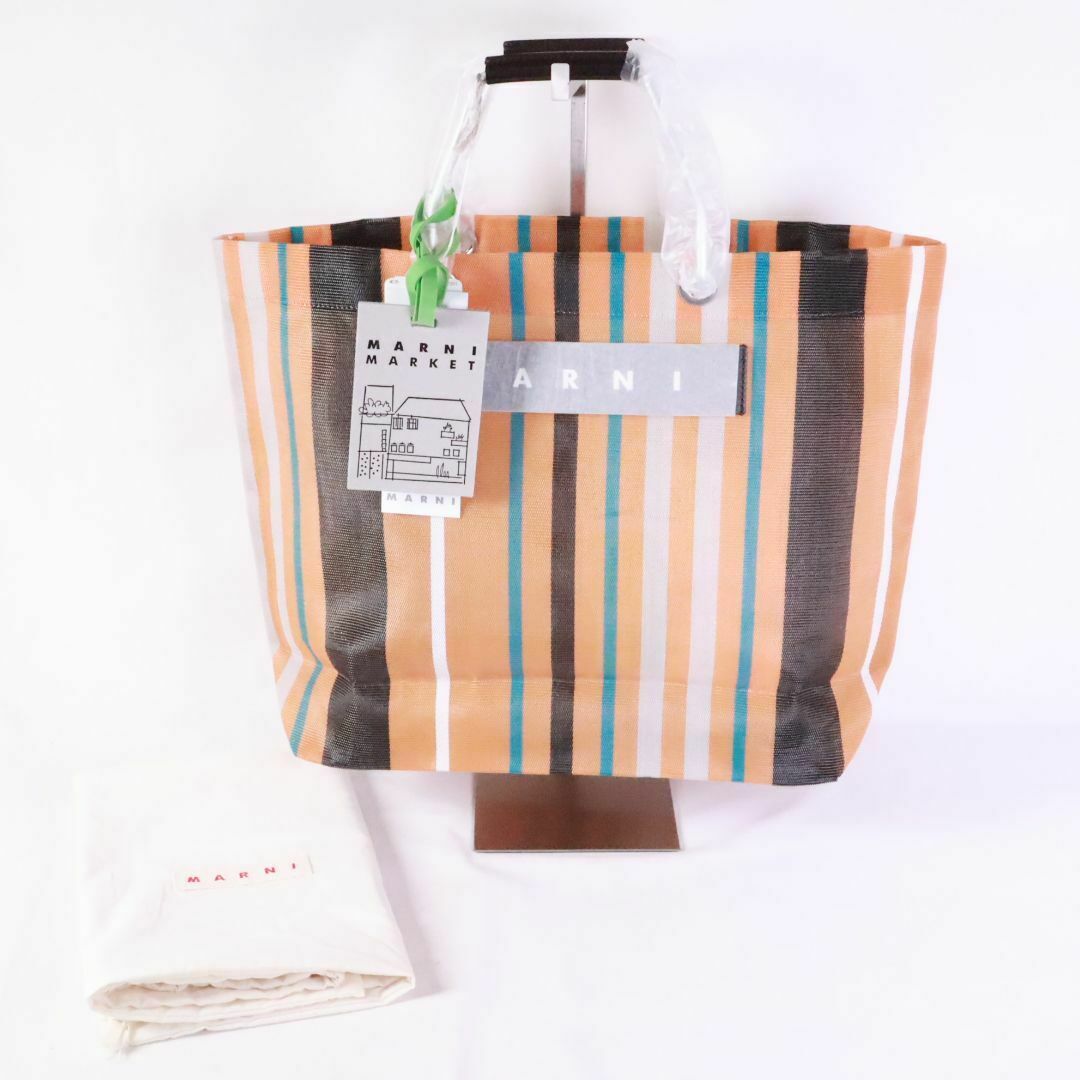 MARNI - MARNI MARKET マルニ マーケット　ストライプバッグ　未使用タグ付　①