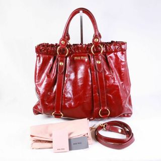 ミュウミュウ(MIU MIU)のmiumiu ミュウミュウ　ハンドバッグ　ストラップ付　⑥(ハンドバッグ)