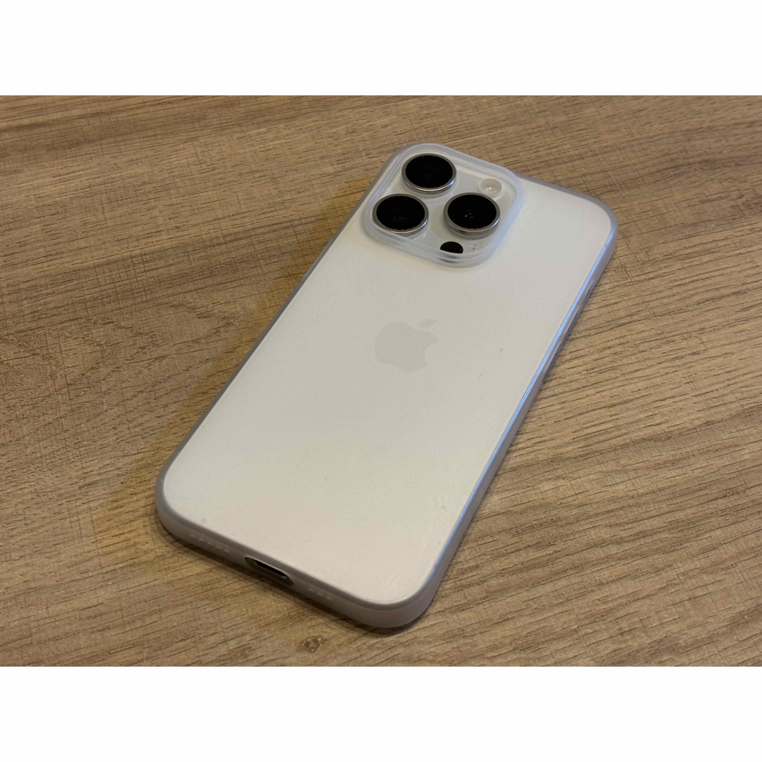 値下交渉有】iPhone 15Pro ホワイトチタニウム 256GB 値下交渉有】iPhone 15Pro ホワイトチタニウム 256GB