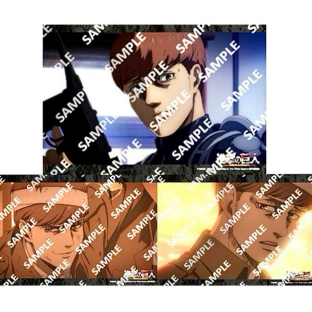 ☆ 特別限定セット☆ 進撃の巨人 公式 場面写真 フロック フォルスター さん エンタメ/ホビーのおもちゃ/ぬいぐるみ(キャラクターグッズ)の商品写真
