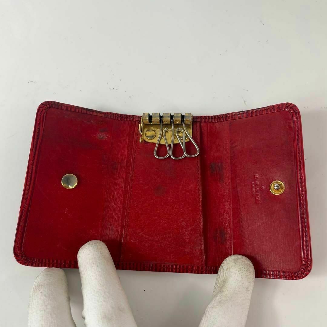 LOUIS VUITTON - LOUIS VUITTON ルイヴィトン キーケース レッド LOUIS VUITTON - LOUIS VUITTON ルイヴィトン キーケース レッド
