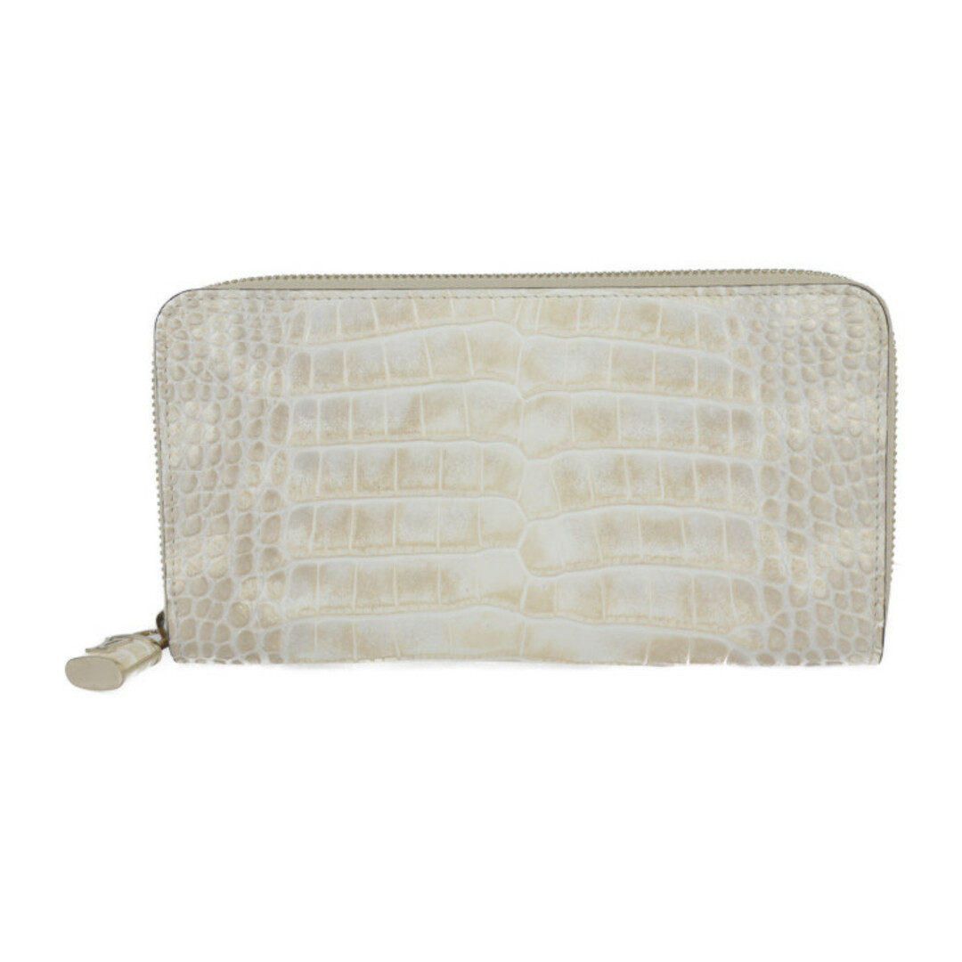 LOUIS VUITTON - LOUIS VUITTON ルイ ヴィトン  ジッピー ウォレット 長財布 N80669 クロコダイル   ホワイト系 ベージュ系 ゴールド ラウンドファスナー エキゾチックレザー ビトン 【本物保証】
