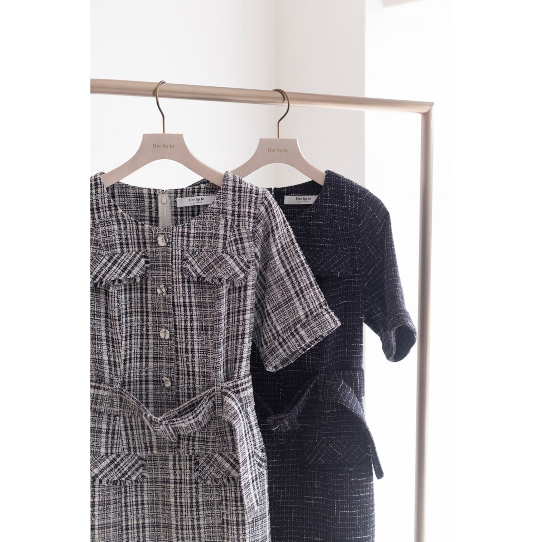 新品.タグ付き】♡ハーリップトゥ♡クラッシックツィード ミニ 新品.タグ付き】♡ハーリップトゥ♡クラッシックツィード ミニ