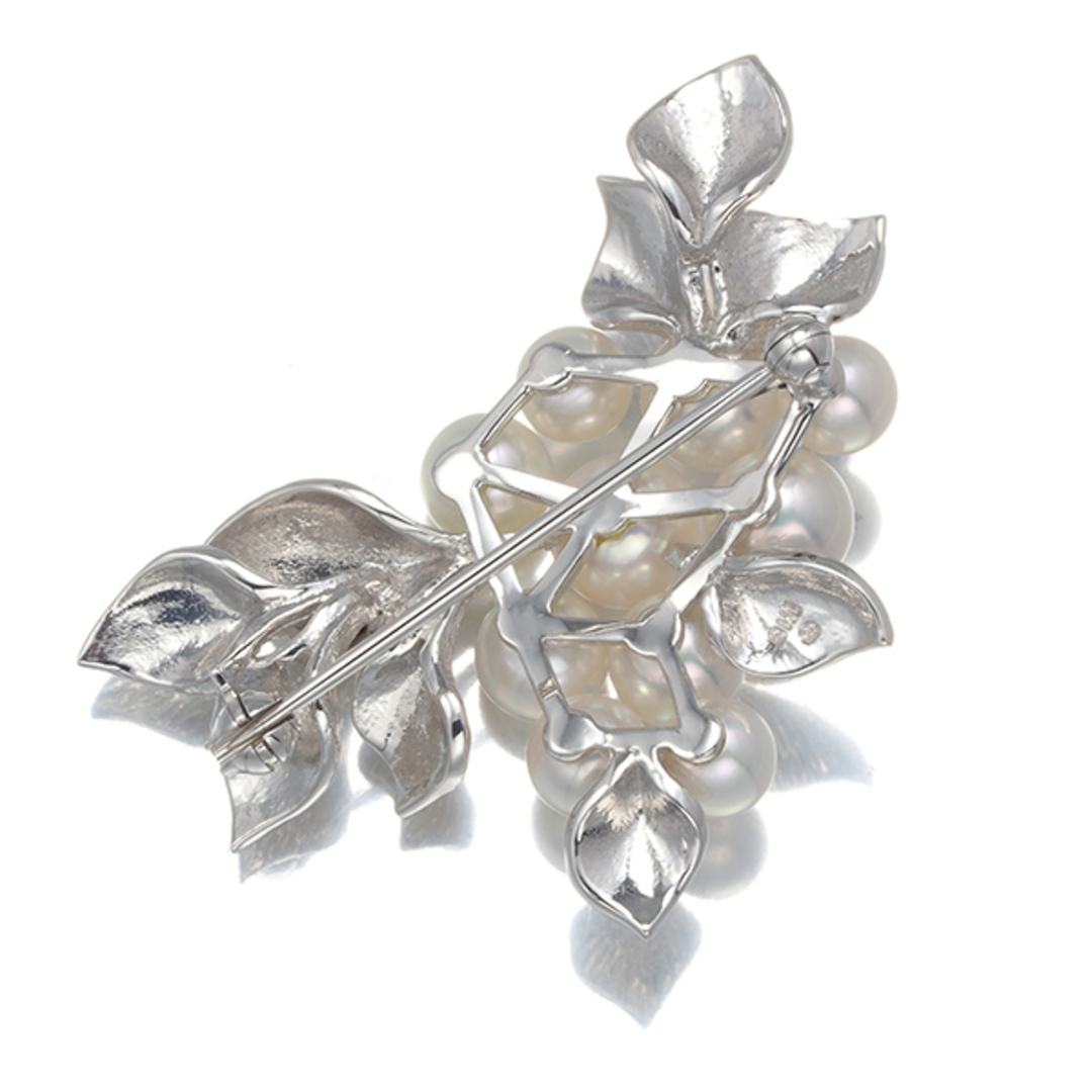 MIKIMOTO - ミキモト ブローチ パール 真珠 5.0-6.8mm リーフ MIKIMOTO - ミキモト ブローチ パール 真珠 5.0-6.8mm リーフ