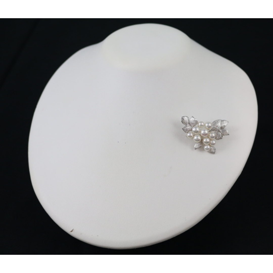 MIKIMOTO - ミキモト ブローチ パール 真珠 5.0-6.8mm リーフ MIKIMOTO - ミキモト ブローチ パール 真珠 5.0-6.8mm リーフ