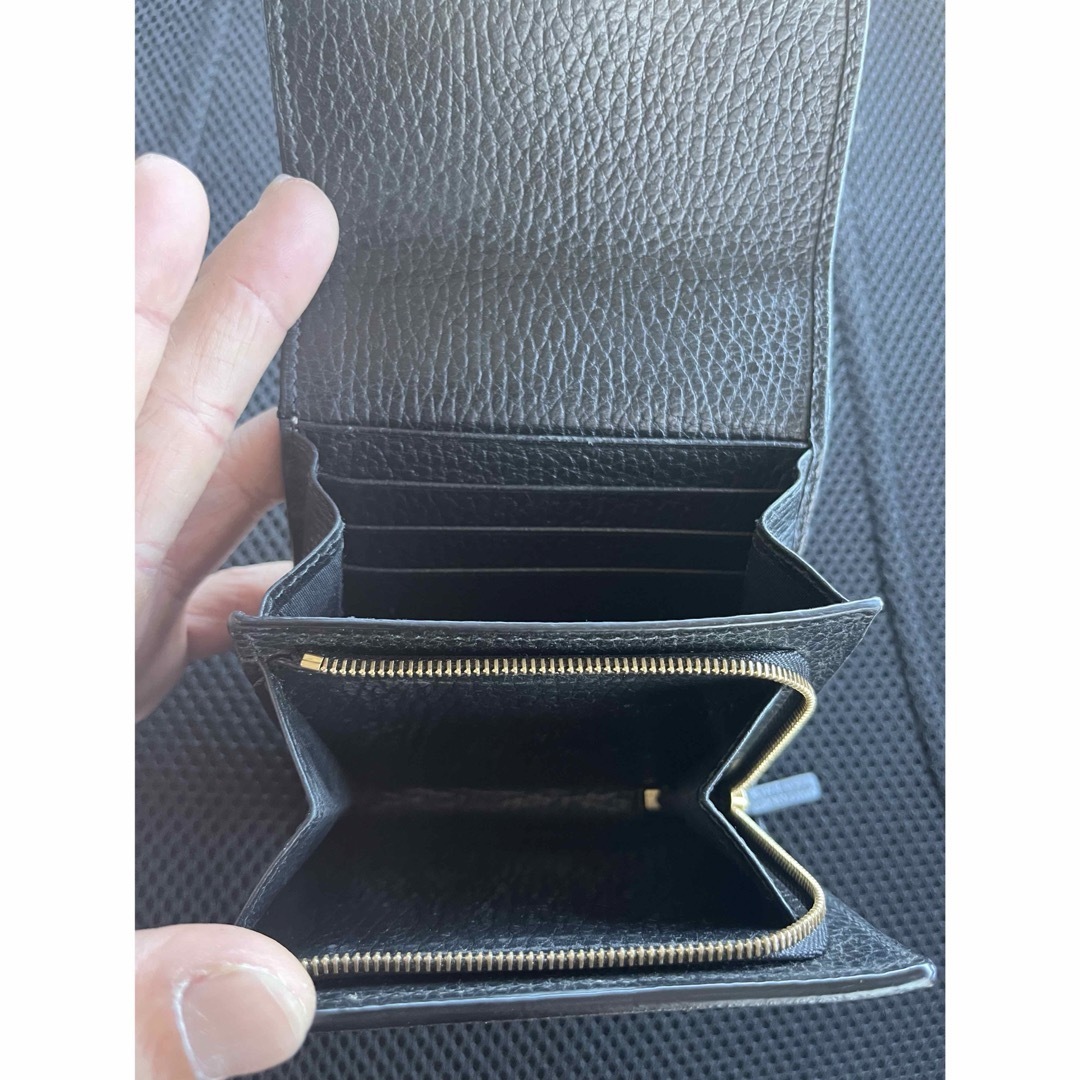 GUCCI GGパターン 三つ折り財布 黒 - 三つ折り財布 GUCCI GGパターン 三つ折り財布 黒 - 三つ折り財布