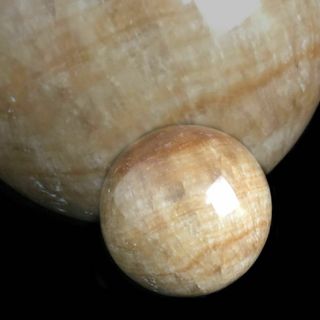 丸玉 オレンジ ゴールド カルサイト 約3㎏ 直径約13.5cm 天然石 パワー(陶芸)