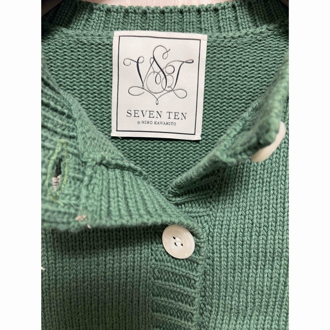 SEVEN TEN セブンテン フラワー手刺繍 カーディガン カーディガン SEVEN TEN セブンテン フラワー手刺繍 カーディガン カーディガン