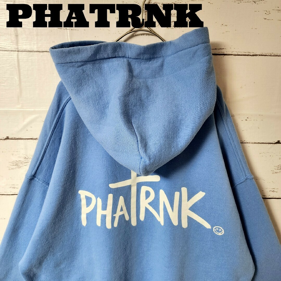 PHATRNK ファットランク パーカー ブルー ライトブルー バック PHATRNK ファットランク パーカー ブルー ライトブルー バック