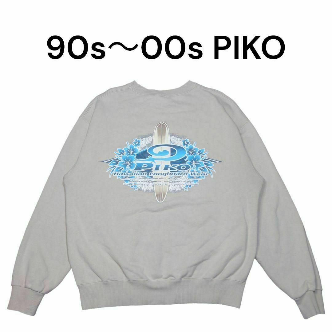PIKO - 90s 00s PIKO ビッグプリント スウェットトレーナー 古着 PIKO - 90s 00s PIKO ビッグプリント スウェットトレーナー 古着