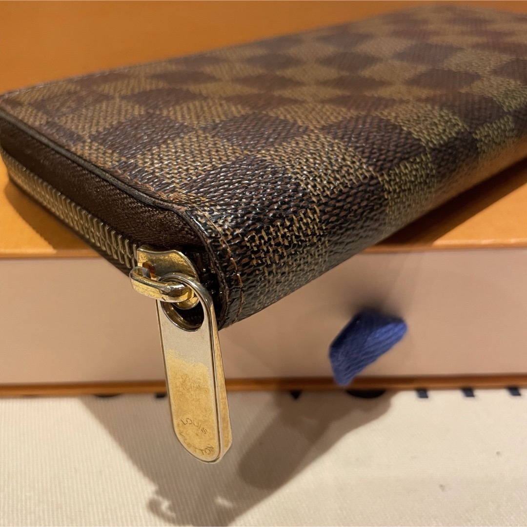 美品】ルイヴィトン ダミエ エベヌ ジッピーウォレット 長財布 美品】ルイヴィトン ダミエ エベヌ ジッピーウォレット 長財布
