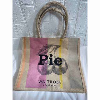 イギリス　ウェイトローズ　ジュートエコバッグ　パイ(トートバッグ)