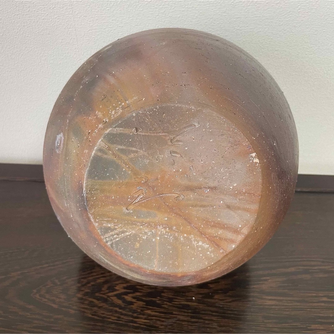 お手頃価格 備前焼 見附文雄 壺 大壺 花生 花入 工芸品