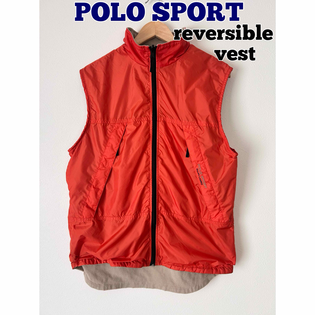 POLO SPORT ポロスポーツ ナイロンベスト リバーシブル 90's 古着 POLO SPORT ポロスポーツ ナイロンベスト リバーシブル 90's 古着