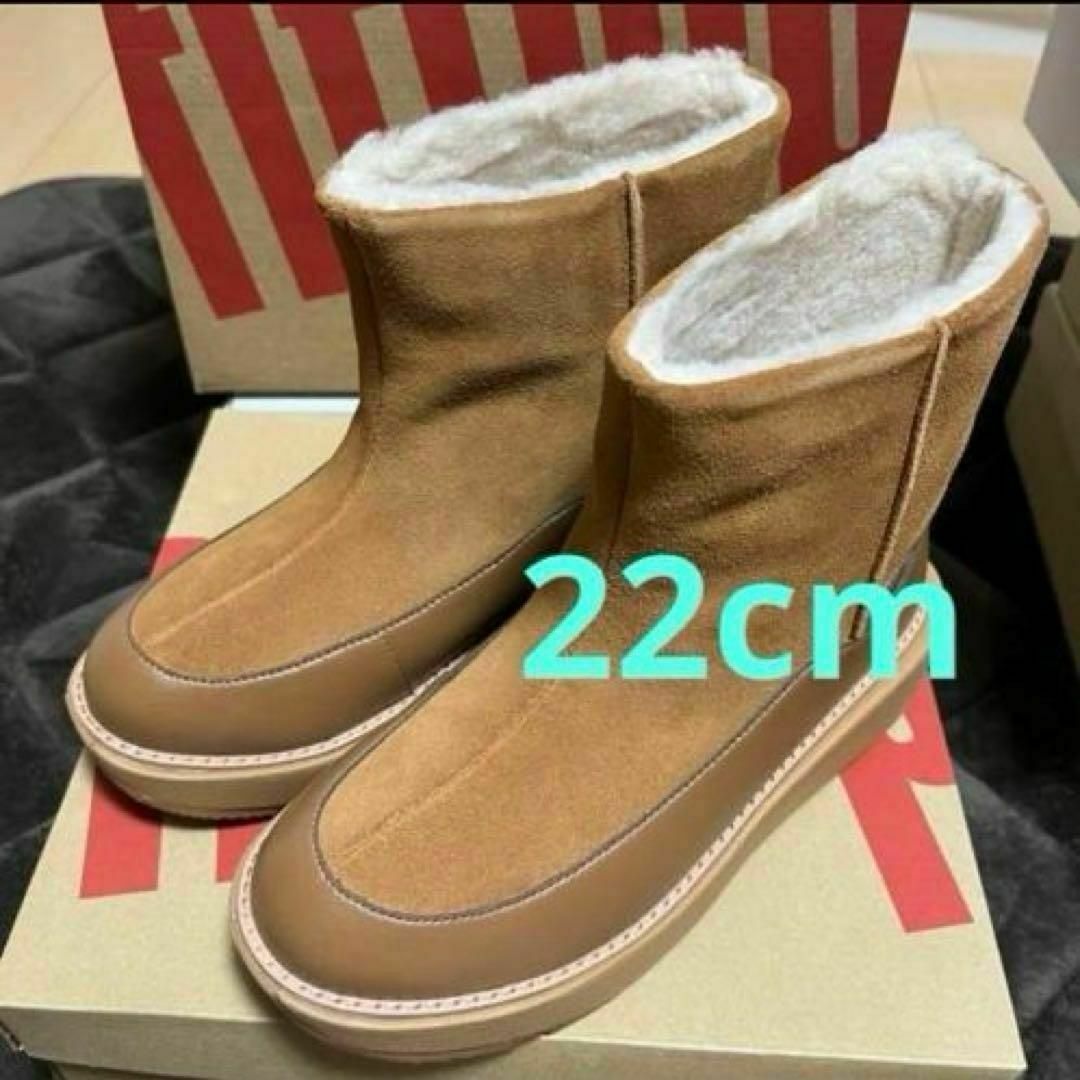 fitflop - ★fitflop スエードアンクルブーツ ムートンブーツ 22cm ベージュ