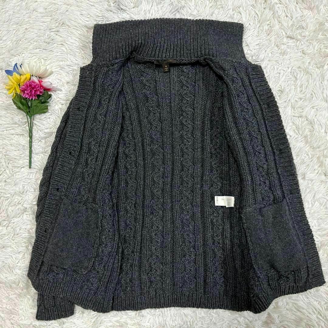 LOUIS VUITTON - 【極美品】ルイヴィトン ニットジャケット 金 LOUIS VUITTON - 【極美品】ルイヴィトン ニットジャケット 金