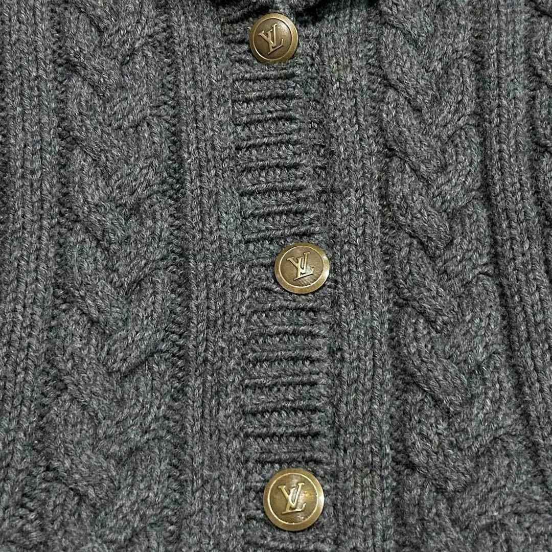 LOUIS VUITTON - 【極美品】ルイヴィトン ニットジャケット 金 LOUIS VUITTON - 【極美品】ルイヴィトン ニットジャケット 金