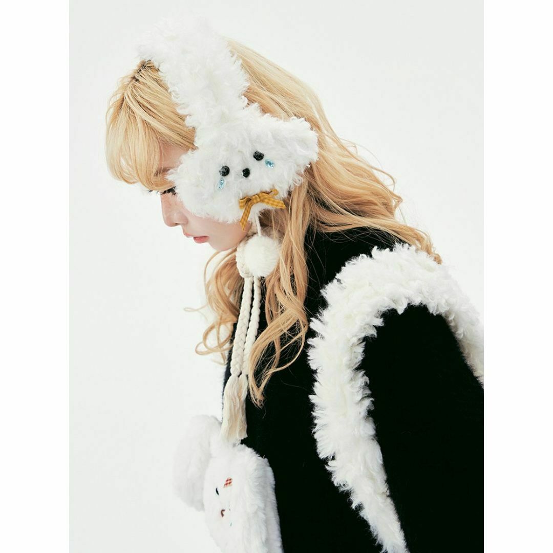 jouetie - 杨二大梦 立体 犬 リボン イヤーマフ 耳当て 涙