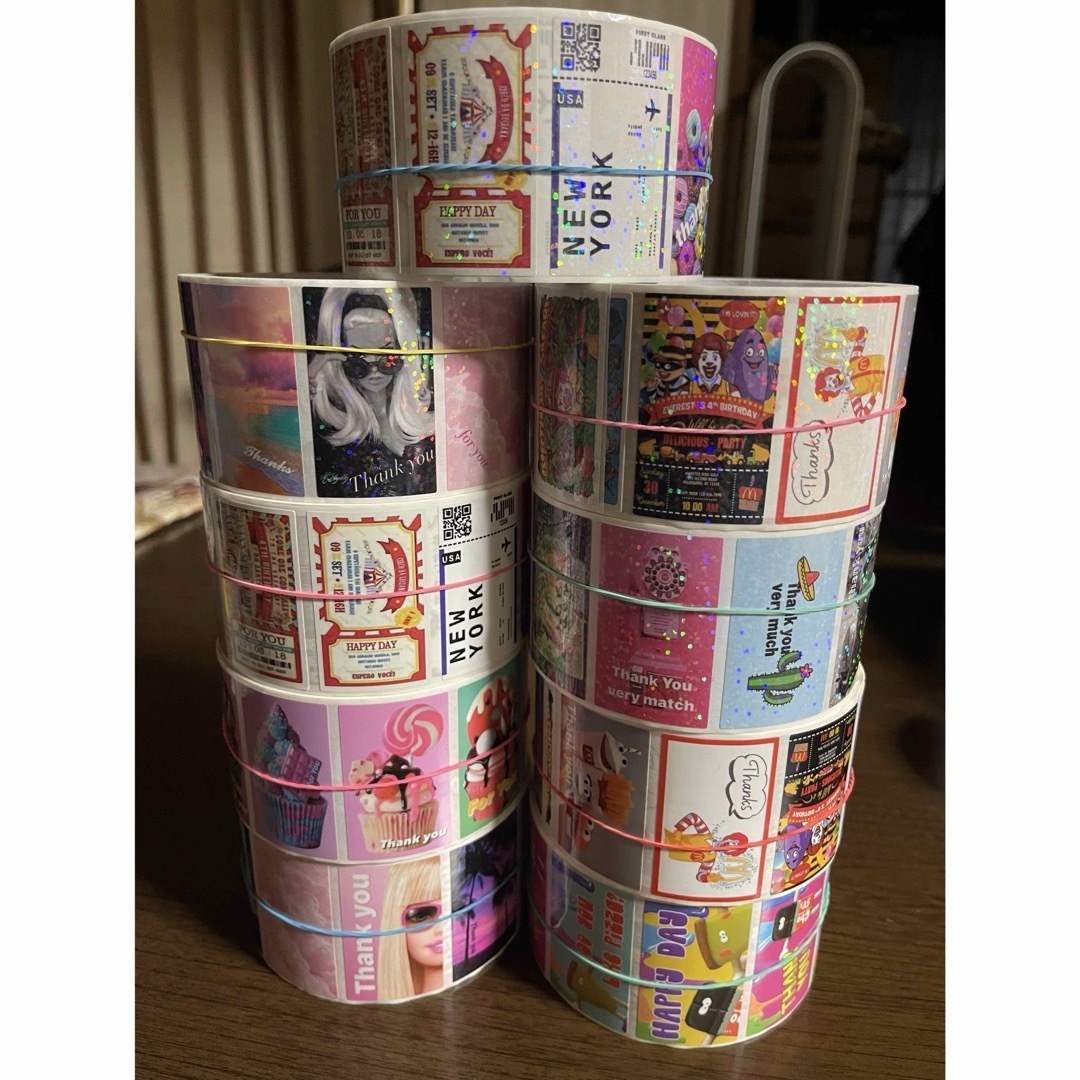 ロールシールまとめ売り(ฅ*´ᵕ´*ฅ) 文房具 ロールシールまとめ売り(ฅ*´ᵕ´*ฅ) 文房具