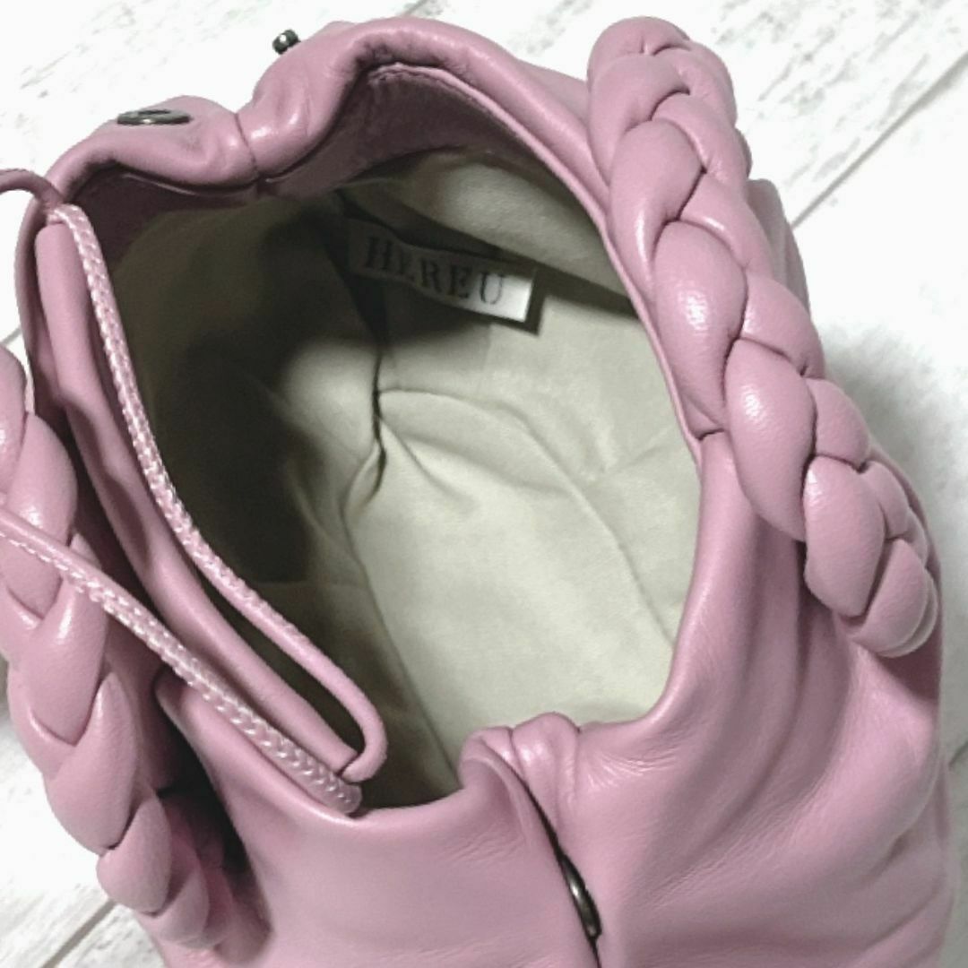 ヘリュー バッグ スモール ボンボン HEREU BOMBON 未使用 ピンク ヘリュー バッグ スモール ボンボン HEREU BOMBON 未使用 ピンク