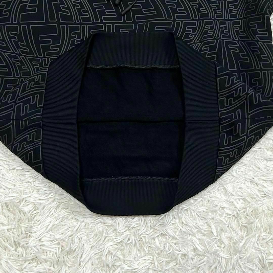 FENDI - 【新品同様】FENDI パーカー ズッカ柄 ブラック 希少 FENDI - 【新品同様】FENDI パーカー ズッカ柄 ブラック 希少