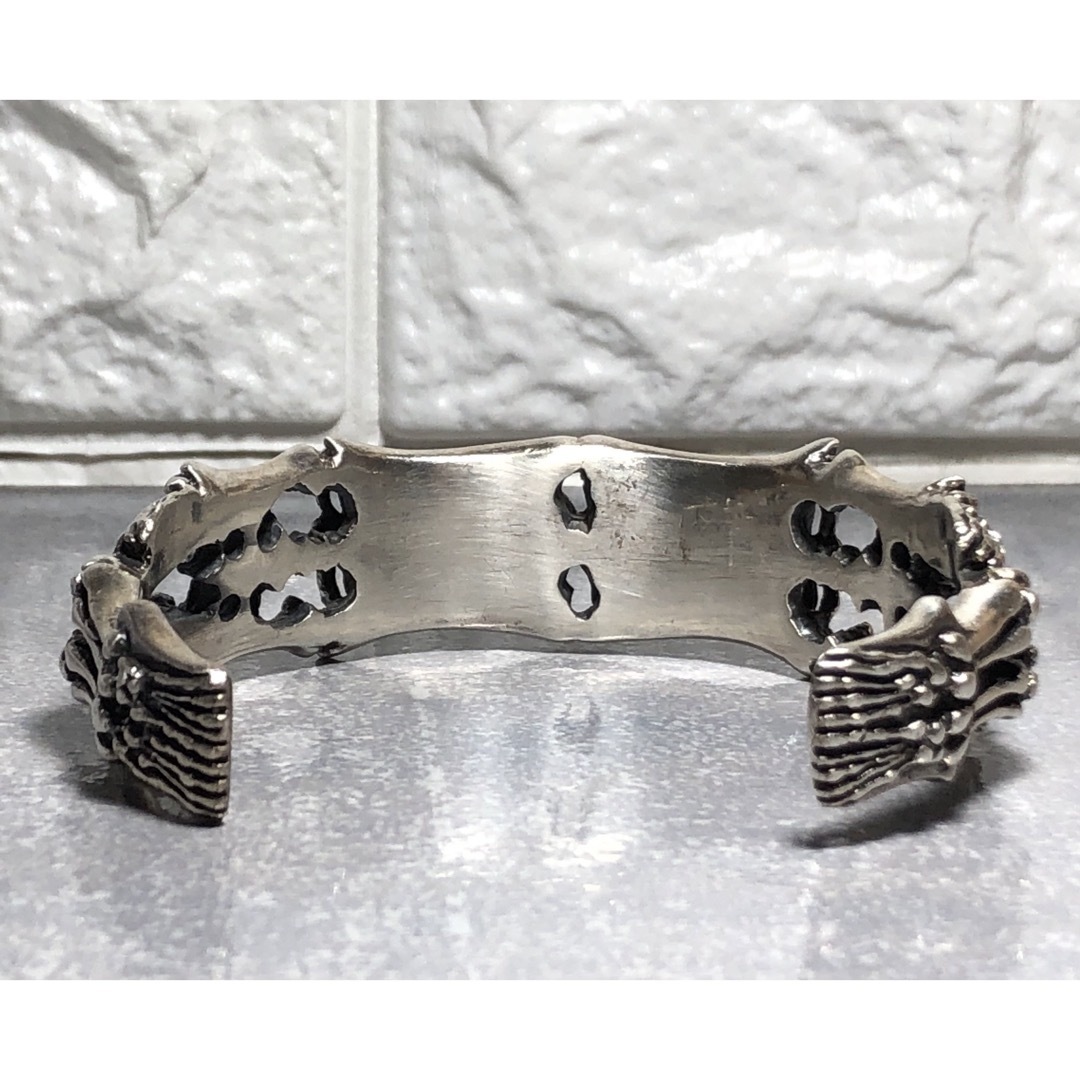 重量感!スカル シルバー バングル silver 925 髑髏 ドクロ 重量感!スカル シルバー バングル silver 925 髑髏 ドクロ