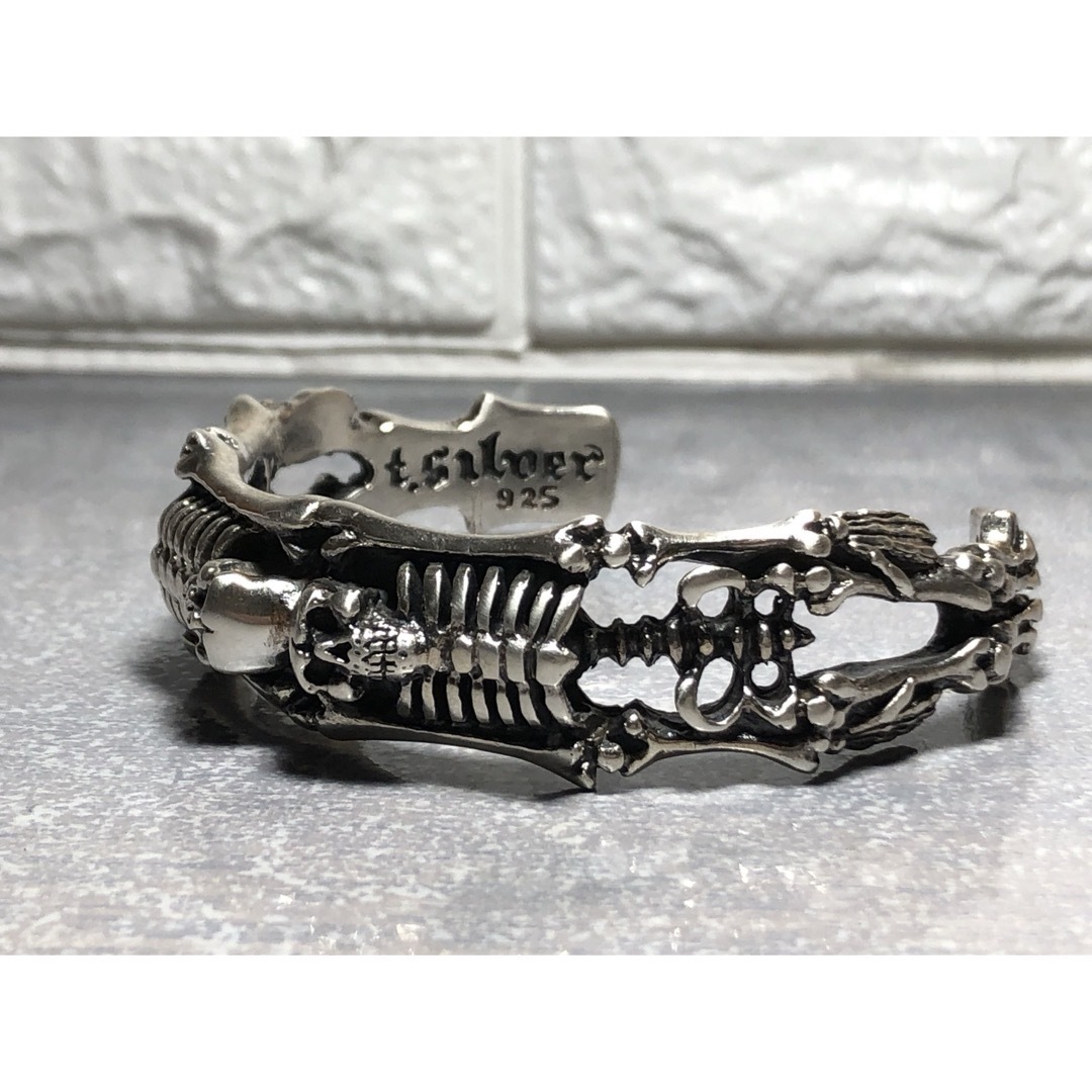 重量感!スカル シルバー バングル silver 925 髑髏 ドクロ 重量感!スカル シルバー バングル silver 925 髑髏 ドクロ