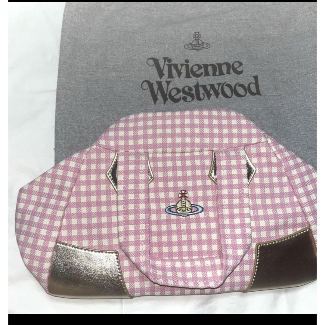 vivienne westwood ギンガム バッグ ヤスミン ピンク ハンドバッグ vivienne westwood ギンガム バッグ ヤスミン ピンク ハンドバッグ
