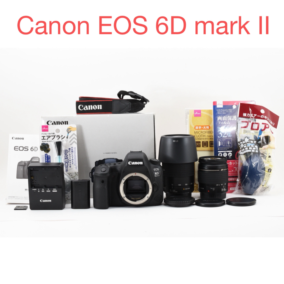 Canon - 一眼レフカメラ Canon EOS 6D Mark II ダブルレンズセット