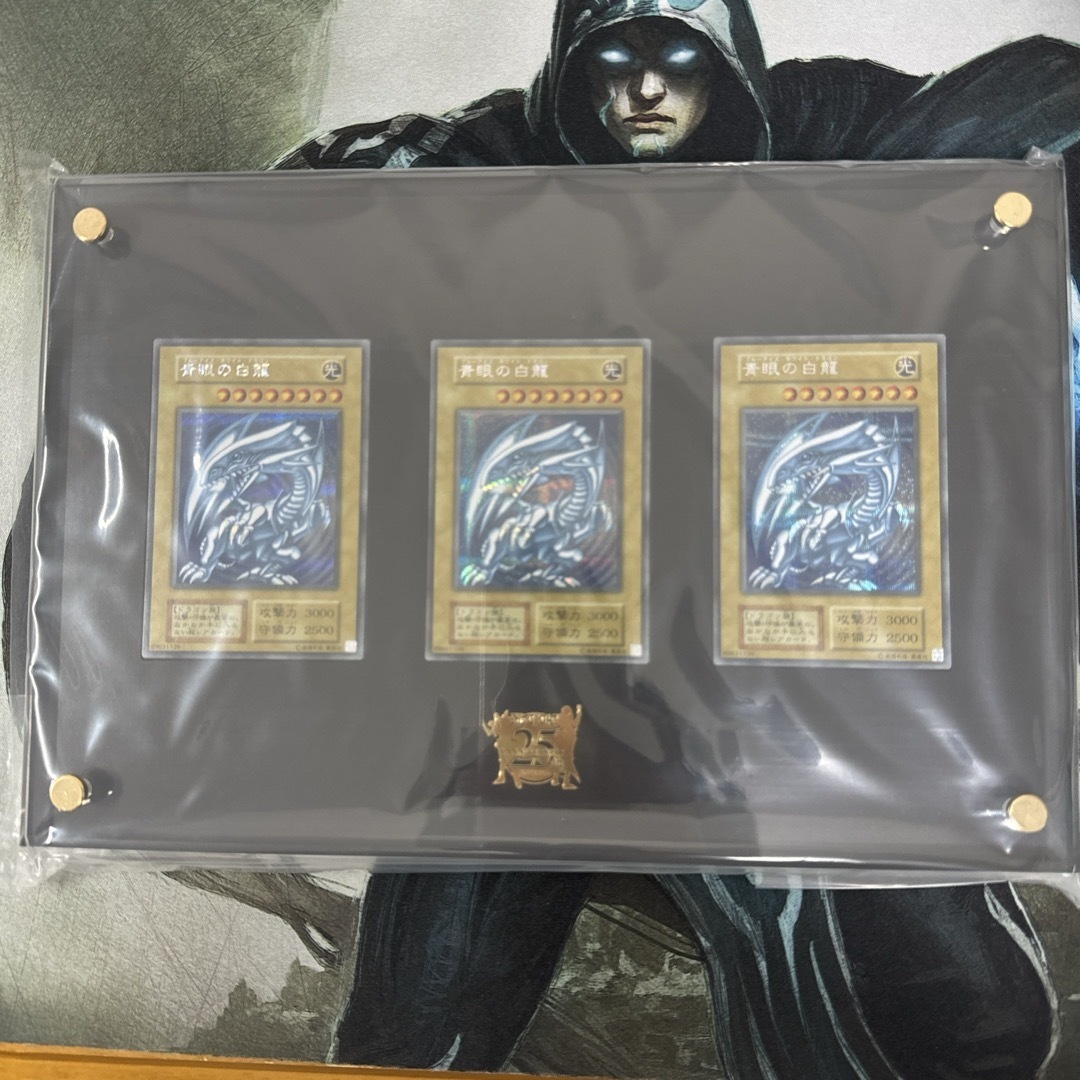遊戯王 海馬セット 青眼の白龍 3枚セット 専用ディスプレイ 遊戯王 海馬セット 青眼の白龍 3枚セット 専用ディスプレイ