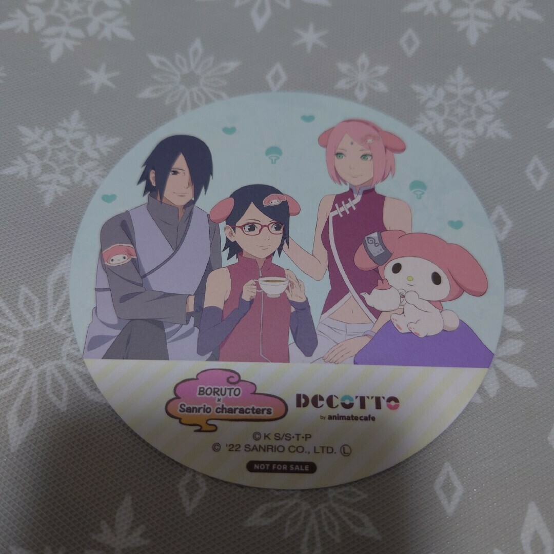 ☆NARUTO サスケ サクラ サラダ コースター サンリオ アニメイト ☆NARUTO サスケ サクラ サラダ コースター サンリオ アニメイト