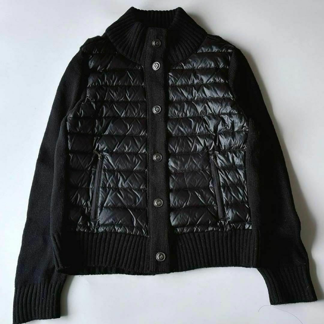 ZARA - ザラZARAニットドッキング ダウンジャケット 黒 Lの通販 ZARA - ザラZARAニットドッキング ダウンジャケット 黒 Lの通販