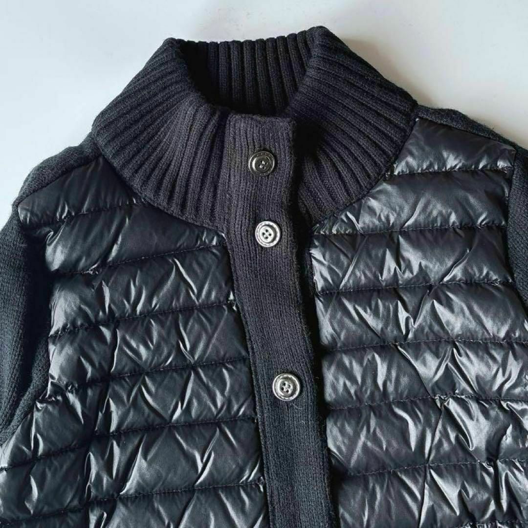 ZARA - ザラZARAニットドッキング ダウンジャケット 黒 Lの通販 ZARA - ザラZARAニットドッキング ダウンジャケット 黒 Lの通販