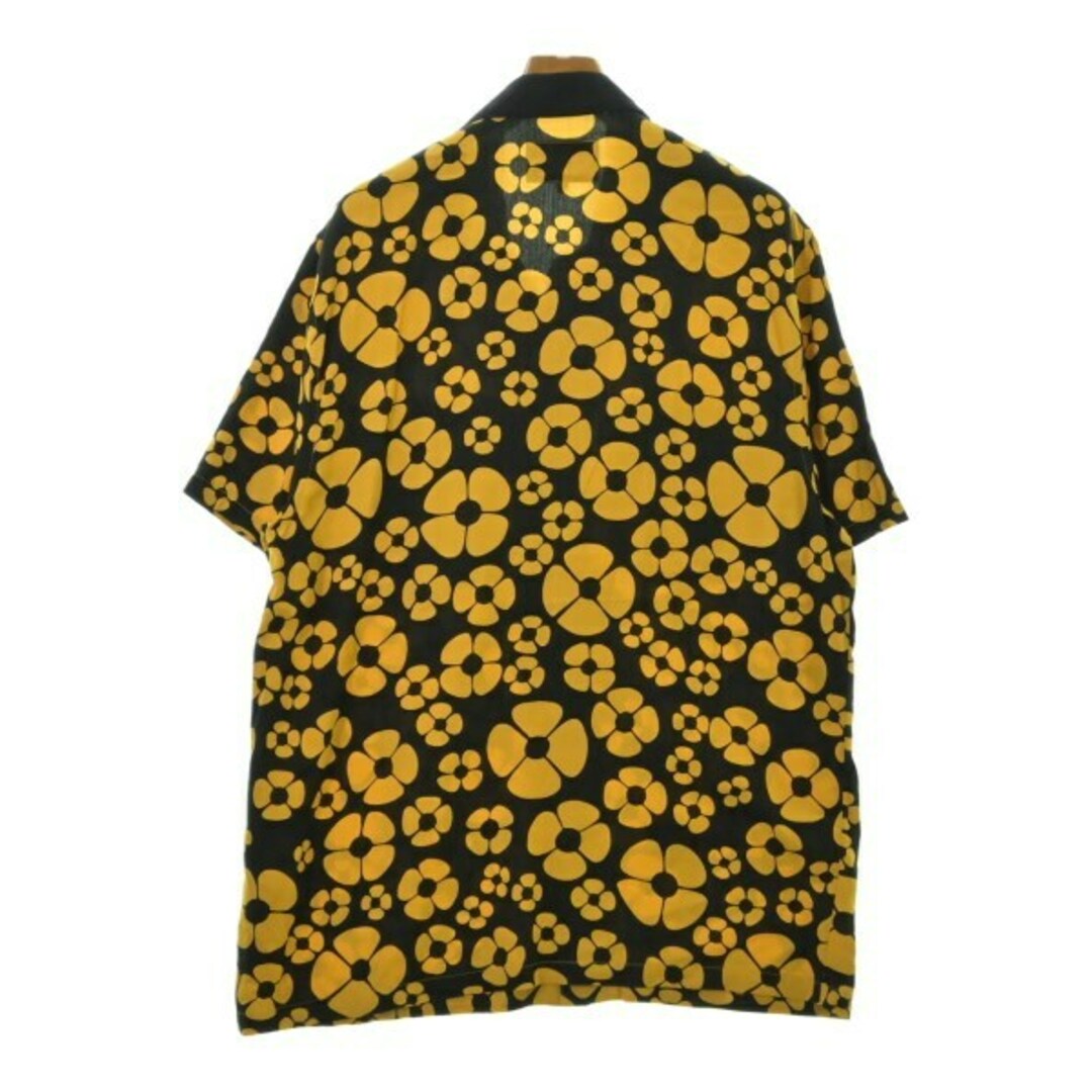 MARNI - MARNI マルニ カジュアルシャツ M 黒x黄(花柄) 【古着 MARNI - MARNI マルニ カジュアルシャツ M 黒x黄(花柄) 【古着