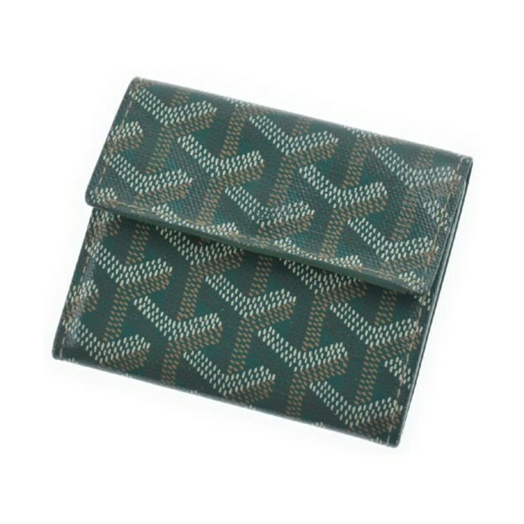 GOYARD - GOYARD ゴヤール 財布・コインケース - 緑x白xベージュ GOYARD - GOYARD ゴヤール 財布・コインケース - 緑x白xベージュ