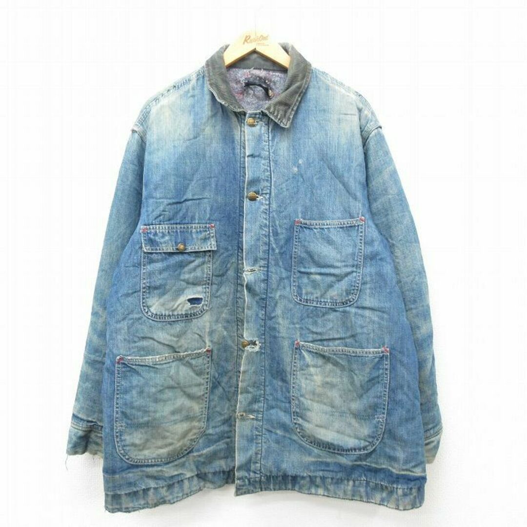 XL☆古着 シアーズ 長袖 カバーオール メンズ 70年代 70s ボロ XL☆古着 シアーズ 長袖 カバーオール メンズ 70年代 70s ボロ