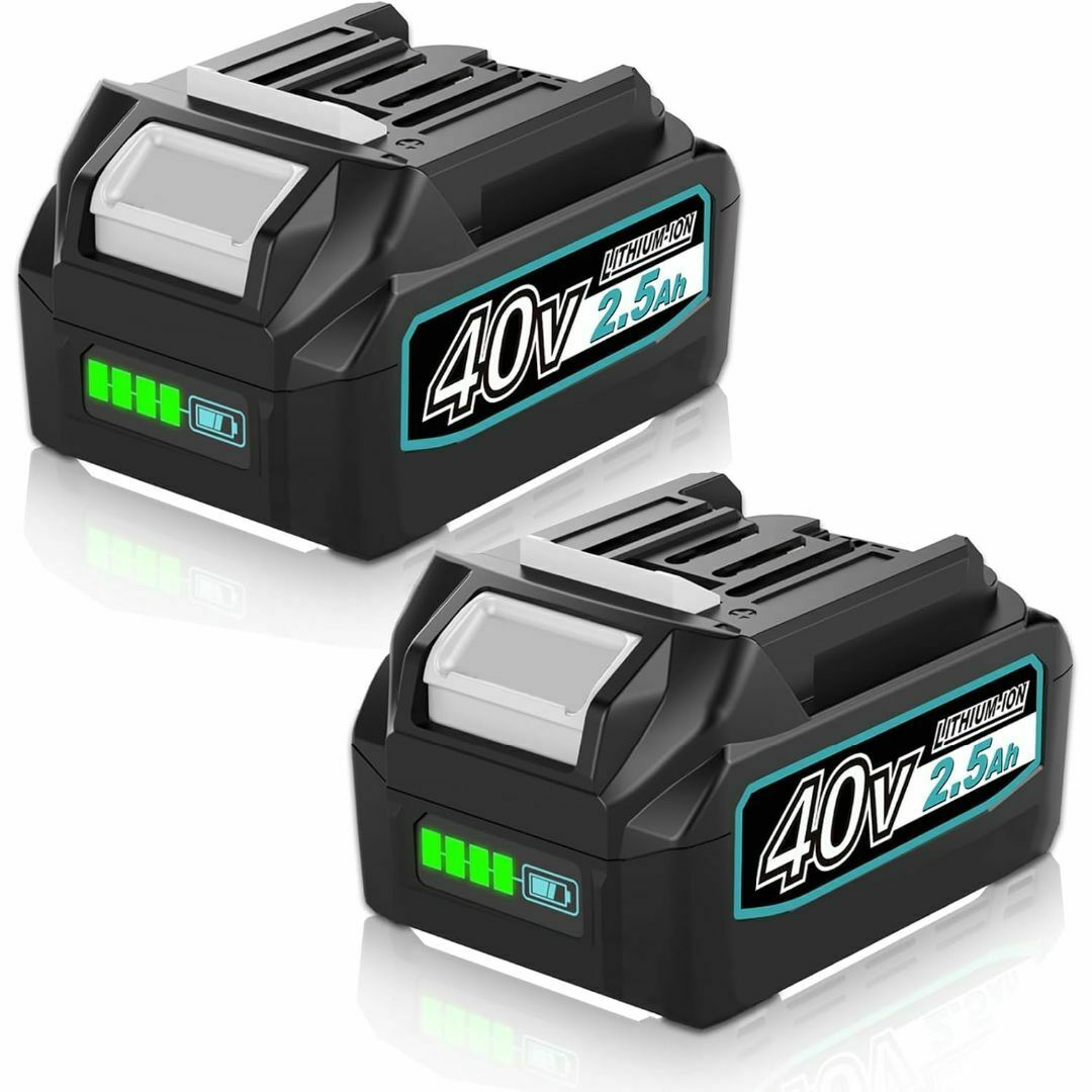 新品 Boetpcr互換マキタ40vバッテリーBL40252500mAh2個セッの 新品 Boetpcr互換マキタ40vバッテリーBL40252500mAh2個セッの