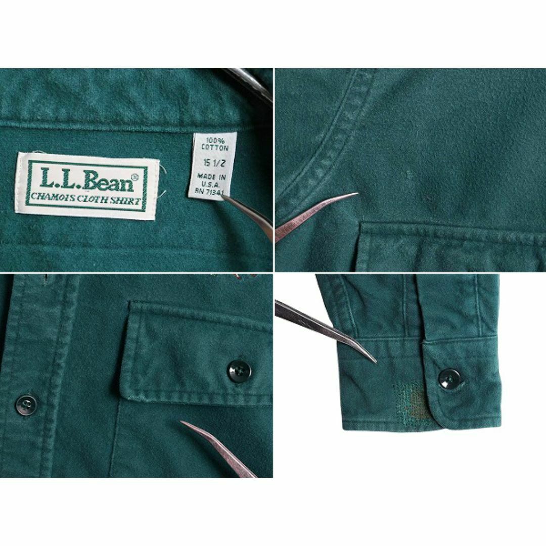 お歳暮 人気 オシャレ 90s - L.L.Bean USA製 クロス シャモア コットン エルエルビーン 男性用
