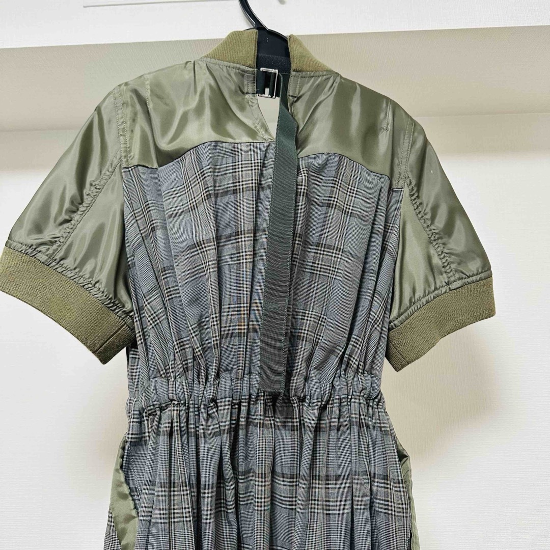 sacai - タグ付き未使用品 sacai グレンチェックミリタリー sacai - タグ付き未使用品 sacai グレンチェックミリタリー