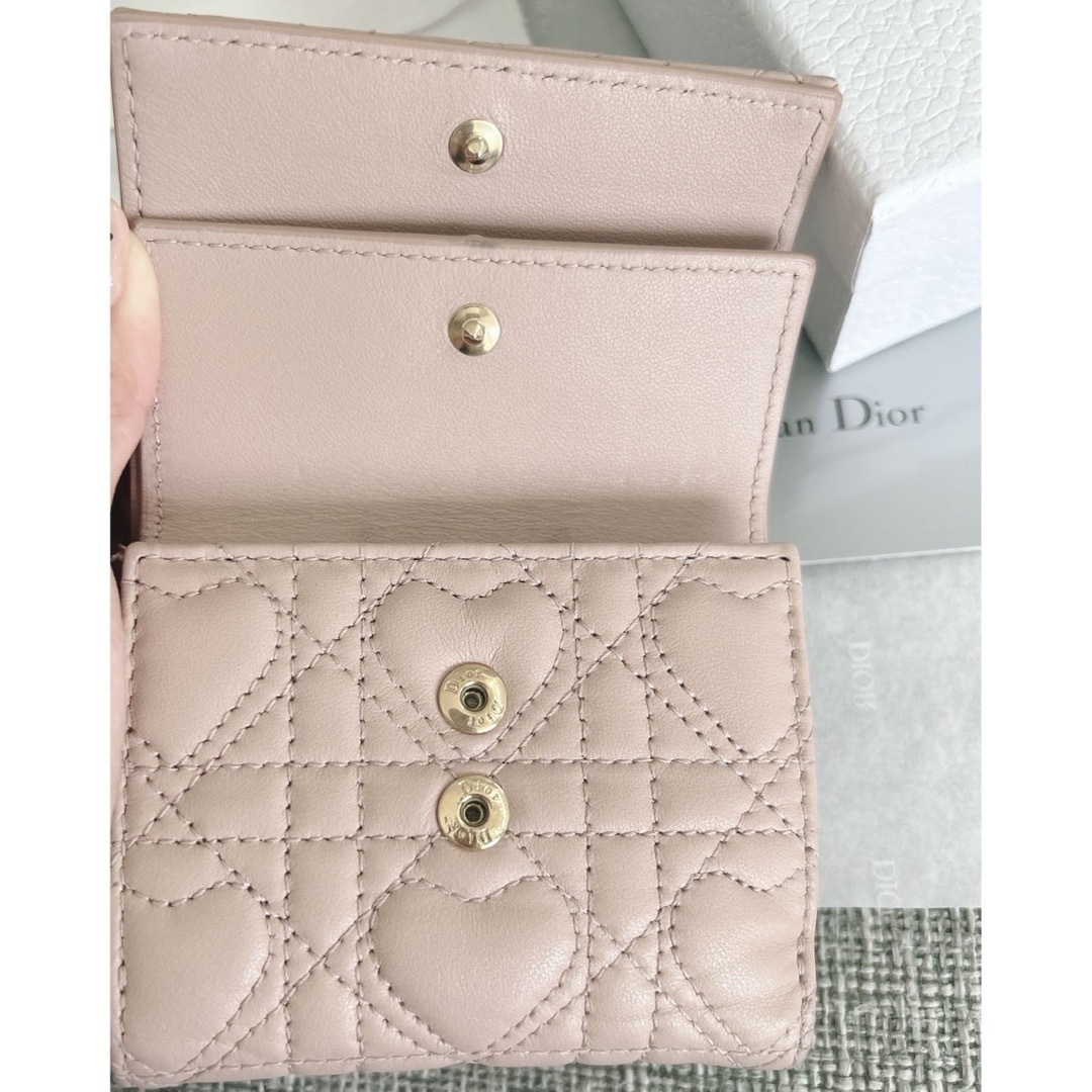 Dior - Dior ハートキルティングロータスウォレット財布 Dior - Dior ハートキルティングロータスウォレット財布