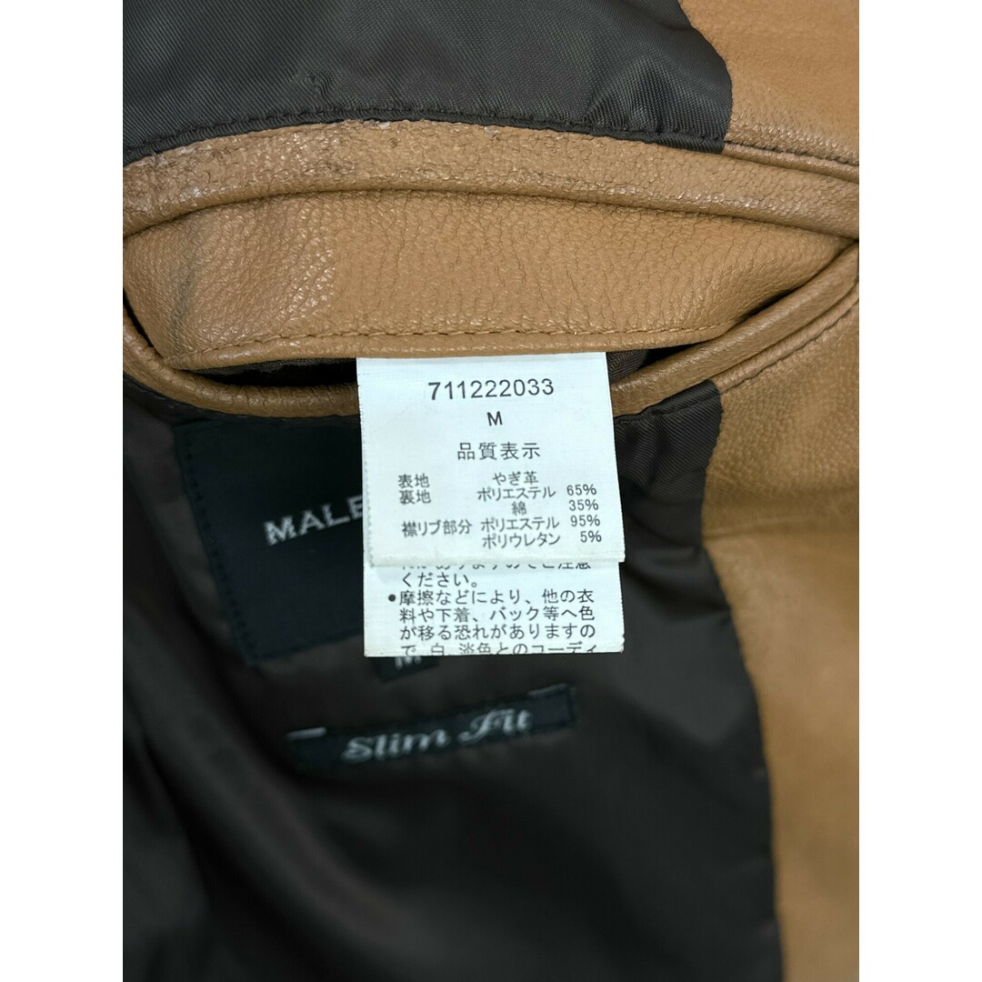 MALE&Co. - 上質 羊革 ラムレザー MALE & Co メイルアンドコー MALE&Co. - 上質 羊革 ラムレザー MALE & Co メイルアンドコー