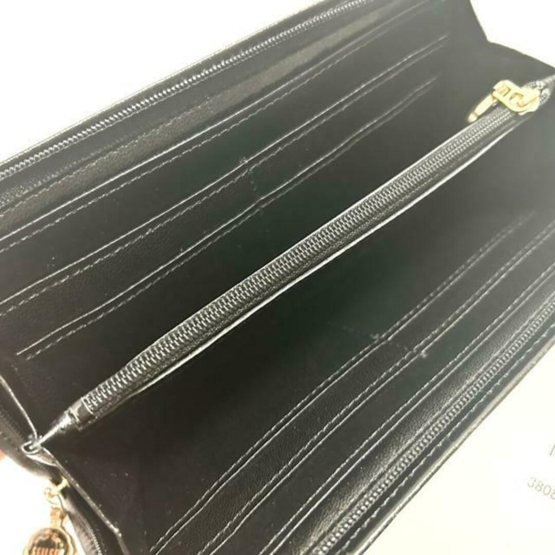 FEILER - FEILER(フェイラー) 長財布美品 - 黒×ピンク×マルチ 花 FEILER - FEILER(フェイラー) 長財布美品 - 黒×ピンク×マルチ 花
