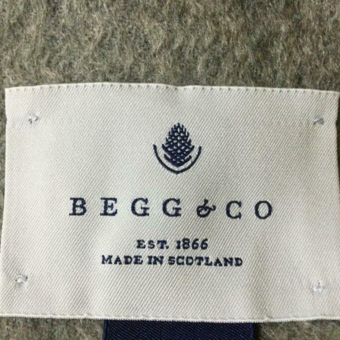 Begg&Co(ベグアンドコー) ストール(ショール) - グレー カシミヤ Begg&Co(ベグアンドコー) ストール(ショール) - グレー カシミヤ