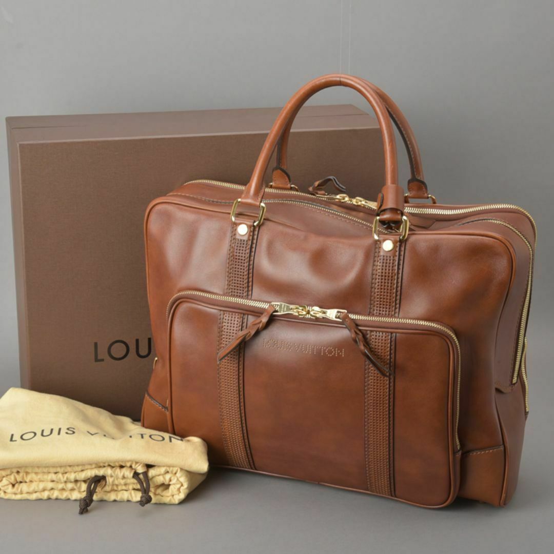 LOUIS VUITTON - 美品◇ルイヴィトン キュイールベキア ヴァーリース24H ボストンバッグ レザー