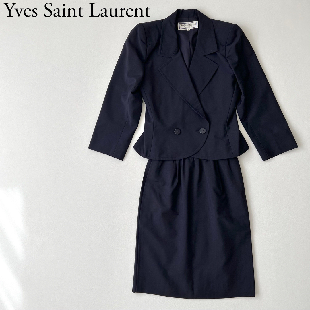 美品 Yves Saint Laurent サンローラン セットアップスーツ 美品 Yves Saint Laurent サンローラン セットアップスーツ